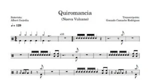 Nueva Vulcano - Quiromancia - Partitura de Batería