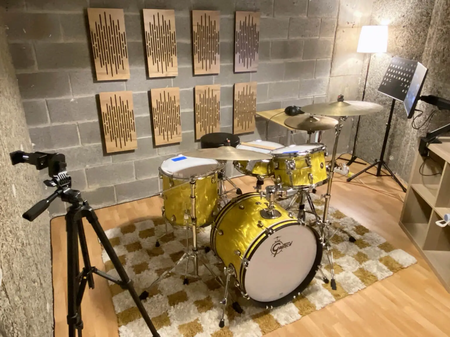 Bateria Gretsch Catalina Club a Cal Fuse, sala de pràctica de bateria a Barcelona